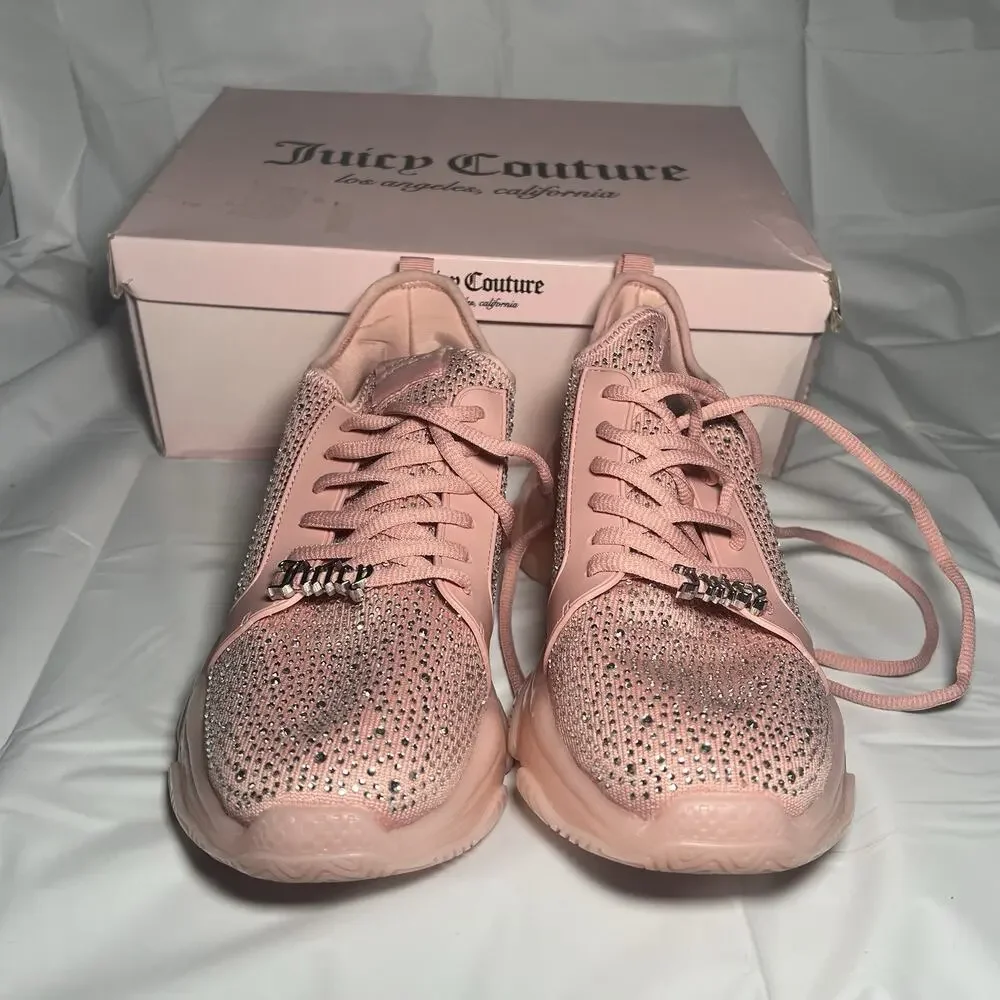 JUICY COUTURE Women's Adana Sneakers WJ03841W Color Blush-Q Size 10 Very Clean! - Picture 2 of 10